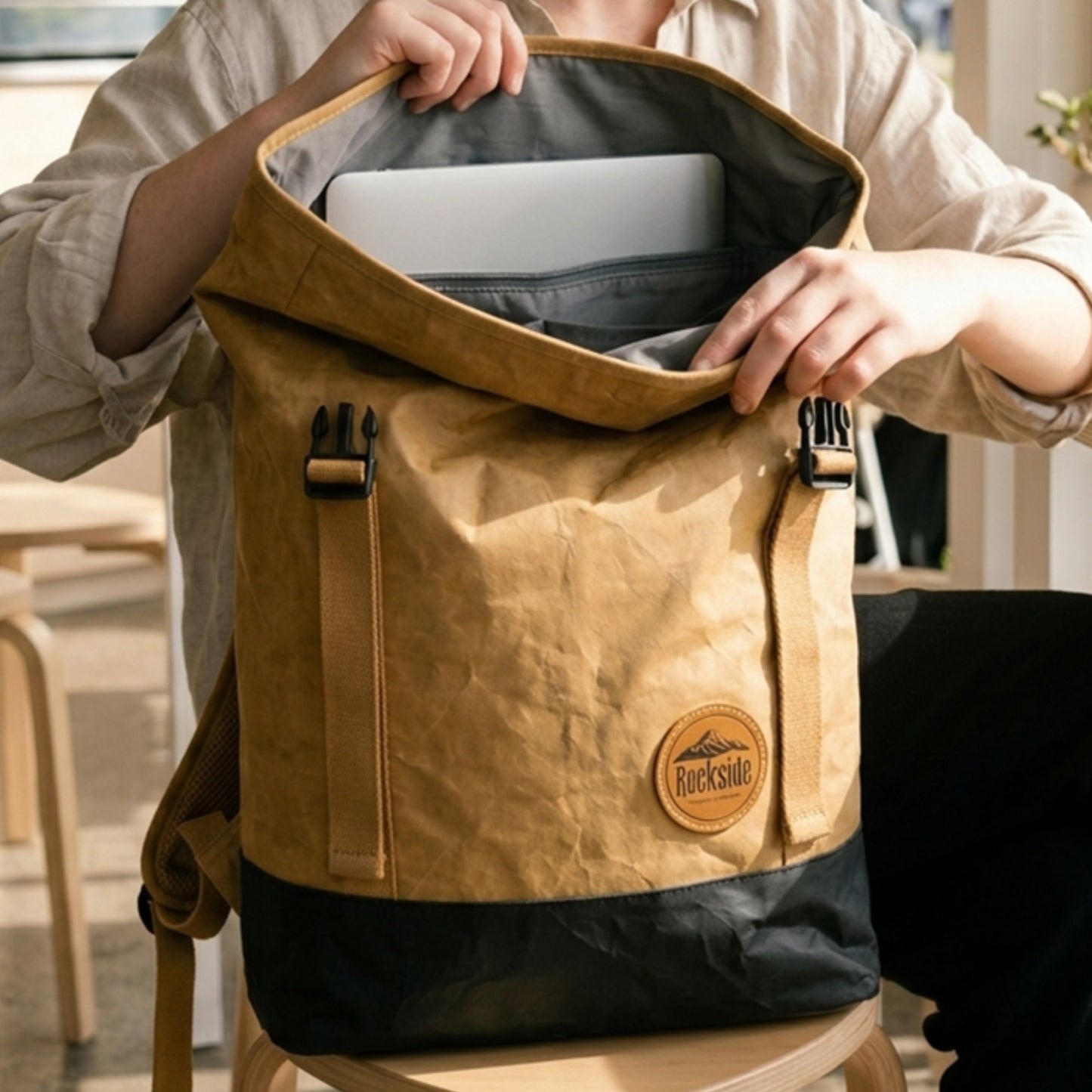 The Base Kraft Paper Laptop Backpack