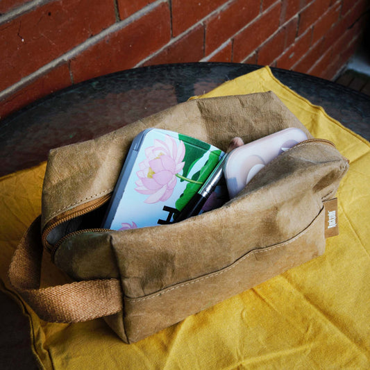 Munro Kraft Paper Cosmetic Bag